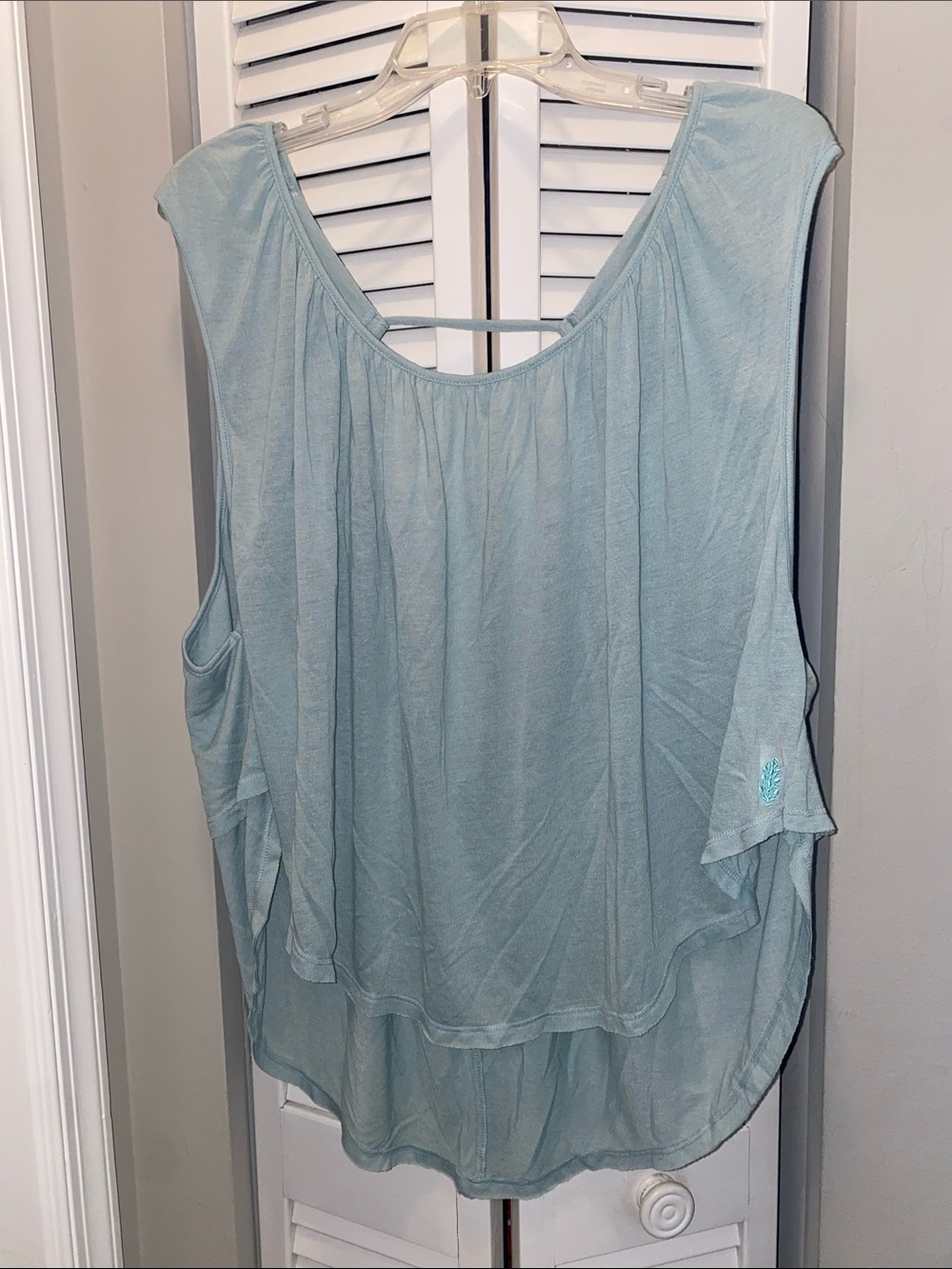 FP Movement by Free People Light Blue Layered Tank Top